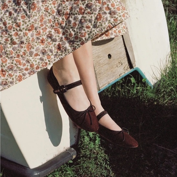 Loeffler Randall Shoes - LOEFFLER RANDALL Sienna Velvet Chiara Mary Jane Flats Size 6.5